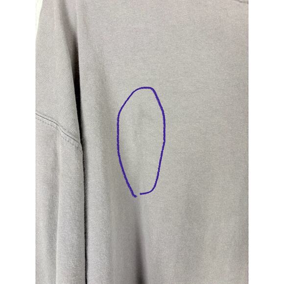 XL Charcoal Grey Long Cuffed Sleeved Original Fit Cotton Men’s Carhartt T-shirt - Picture 11 of 13